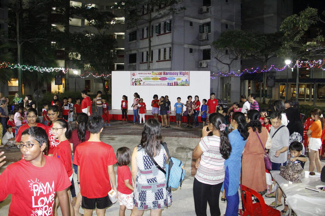 Racial Harmony Night was my first large-scale carnival event, featuring food and game booths, on-stage performances, and concluding with a mass activity to celebrate and share Singapore's racial and cultural diversity.